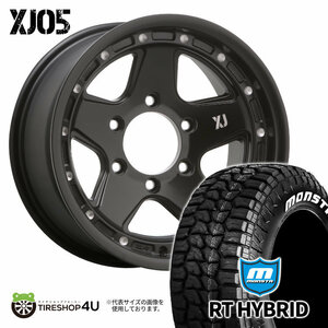 4本セット XTREME-J XJ05 16x8.0J 6/139.7 -8 -25 MONSTA RT HYBRID R/T 285/75R16 ブラックレター ランクル80系 ワイド OFカスタム車