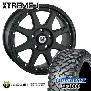 4本セット XTREME-J エクストリームJ 16x7.0J 5/114.3 +35 FBK COMFORSER CF3000 M/T 235/70R16 デリカD5 フォレスター ハリアー