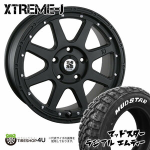 4本セット XTREME-J エクストリームJ 16x7.0J 5/114.3 +35 FBK MUDSTAR radial M/T ホワイトレター MT 225/70R16 RAV4 デリカD5 CX-5