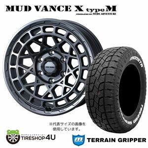 4本セット MUD VANCE X TypeM 18x9.0J 6/139.7 +50 MGM MONSTA TERRAIN GRIPPER A/T 285/60R18 ホワイトレター ランクル300系