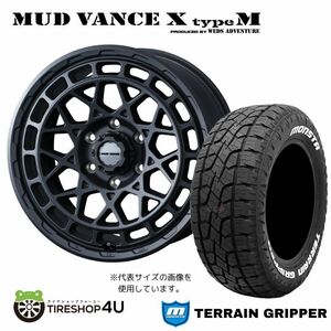 4本セット MUD VANCE X TypeM 16x6.5J 6/139.7 +45 FMB MONSTA TERRAIN GRIPPER A/T 215/70R16 ホワイトレター E26 NV350 キャラバン E25