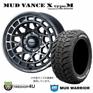 4本セット MUD VANCE X TypeM 18x9.0J 6/139.7 +50 MGM MONSTA MUD WARRIOR M/T 285/60R18 ホワイトレター ランクル300系