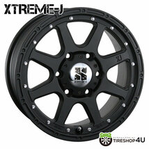 4本セット XTREME-J 18x8.0J 6/139.7 +25 FBK MONSTA RT HYBRID R/T 285/65R18 ホワイトレター FJクルーザー_画像2