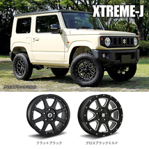 4本セット XTREME-J 17x7.5J 6/139.7 +25 FBK YOKOHAMA GEOLANDAR X-AT G016 265/65R17 ブラックレター プラド ハイラックス_画像3