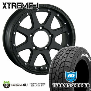 4本セット XTREME-J 16x5.5J 5/139.7 +20 FBK MONSTA TERRAIN GRIPPER A/T 215/70R16 ホワイトレター ジムニー JB64