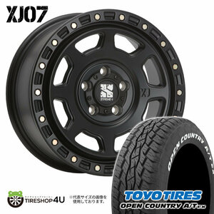 4本セット XTREME-J XJ07 16x7.0J 5/114.3 +35 SBK TOYO OPEN COUNTRY A/T EX 215/70R16 ホワイトレター デリカD5