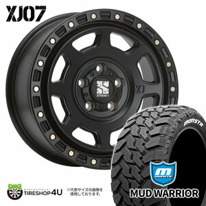 4本セット XTREME-J XJ07 16x7.0J 5/114.3 +35 SBK MONSTA MUD WARRIOR M/T 235/70R16 ホワイトレター デリカD5