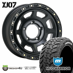 4本セット XTREME-J XJ07 16x5.5J 5/139.7 +20 SBK MONSTA MUD WARRIOR M/T 215/70R16 ホワイトレター ジムニー JB64W JB23W