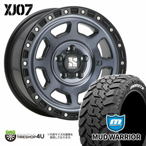 4本セット XTREME-J XJ07 16x7.0J 5/114.3 +35 GBM MONSTA MUD WARRIOR M/T 235/70R16 ホワイトレター デリカD5