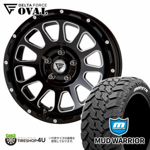 4本セット デルタフォース オーバル OVAL 16x7.0J 5/114.3 +35 BSM MONSTA モンスタ マッドウォーリア M/T 235/70R16 WL デリカD5