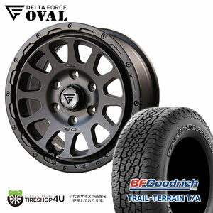 4本セット デルタフォース オーバル OVAL 17x8J 6/139.7+20 MB BFグッドリッチ トレイルテレーン TRAIL 265/70R17 WL トライトン GSR