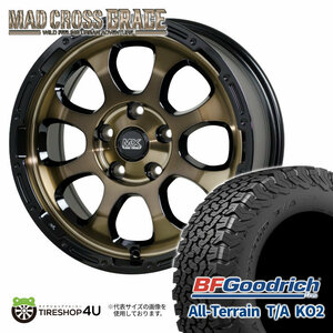 4本セット マッドクロスグレイス GRACE 16x7.0J 5/114.3 +38 BRC/BK BFグッドリッチ オールテレーン T/A KO2 215/65R16 BL カローラクロス