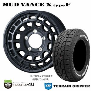 4本セット MUD VANCE X TypeF 16x6.0J 5/139.7 -5 FMB MONSTA TERRAIN GRIPPER A/T 215/70R16 ホワイトレター ジムニーシエラ JB74