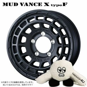 4本セット MUD VANCE X TypeF 16x6.0J 5/139.7 -5 FMB Comforser CF3000 M/T 235/70R16 ブラックレター ジムニーシエラ JB74