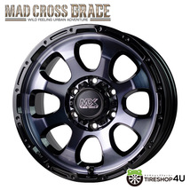 4本セット マッドクロスグレイス GRACE 16x6.5J 6/139.7 +38 BKC/BK ヨコハマ ジオランダー X-AT G016 215/70R16 BL ハイエース 200系_画像2