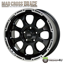 4本セット マッドクロスグレイス GRACE 16x7.0J 5/114.3 +38 GB/P ヨコハマ ジオランダー M/T G003 225/75R16 デリカD5 リフトアップ車_画像2