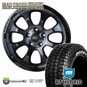 4本セット マッドクロスグレイス GRACE 16x7.0J 5/114.3 +38 BKC/BK MONSTA モンスタ RTハイブリッド R/T 215/65R16 WL カローラクロス