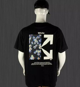 OFF WHITE オフホワイト トップス Tシャツ メンズ レディース シンプル カジュアル ブラックXS