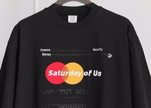 VETEMENTS ヴェトモン トップス Tシャツ メンズ ストリート ユニセックス カジュアル ブラック L_画像4