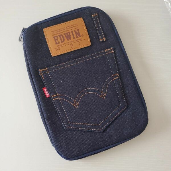 本日限定値段!新品 EDWIN母子手帳ケース デニス風 ポーチ カード収納