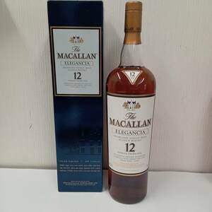 C-67796T【未開栓】MACALLAN マッカラン 12年 ELEGANCIA エレガンシア 1000ml 1L ハイランド シングル モルト スコッチ 40% 箱あり