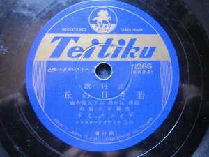 テイチク流行歌ＳＰ盤197★ディック・ミネ／若き日の丘★藤山一郎／国境の春