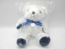 ☆Volkswagen フォルクスワーゲン ぬいぐるみ クマ くま オリジナルテディベア ホワイト 2016-2017 非売品 未開封品 高さ約20cm☆ _画像2