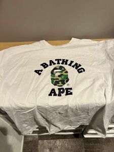 A BATHING APE ABC CAMO COLLEGE TEE M