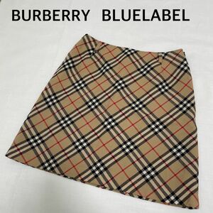 BURBERRY BLUELABEL バーバリーブルーレーベル ノバチェック ベージュ ミニスカート