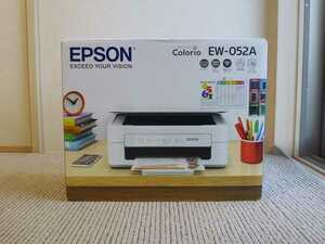 新品　EW-052A インクジェット プリンター　エプソン EPSON　カラリオ　複合機　無線LAN（インク MUG-4CLなし）コピー、スキャナー機能あり