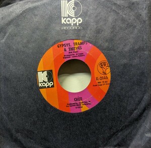  ☆CHER/GYPSYS,TRAMPS&THIEVES-USA KAPPA 7INCH