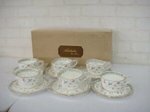 3180T【本物保証】 Noritake ノリタケ カップ＆ソーサー 6客セット 花更紗 コーヒー紅茶 碗皿 N59387/4409 未使用品