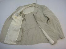GIORGIO ARMANI ジョルジオアルマーニ スーツ ジャケット/パンツ メンズ サイズ50 ストライプ ホワイト×グレー_画像4
