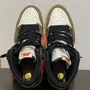 【1円スタート】NIKE NIKE TRAVIS SCOTT AIR JORDAN 1 RETRO HIGH OG トラヴィススコット エアジョーダン1 レトロ スニーカー US8.5 26.5cmの画像5