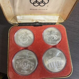 モントリオールオリンピック 銀貨 記念コイン 5ドル 10ドル ケース付
