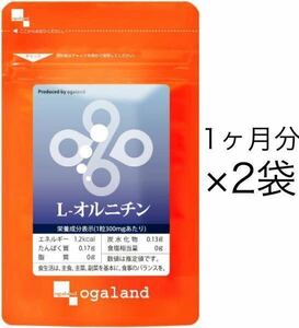 ★送料無料★L-オルニチン 約2ヶ月分(1ヶ月分90粒×2袋)オーガランド サプリメント 健康 ダイエット エイジングケア しじみ