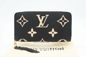 ☆安心の３大保証☆ Aランク ≪LOUIS VUITTON ルイ ヴィトン/ジッピーウォレット≫ M80481 バイカラー モノグラム アンプラント ブラック