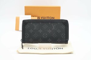 ☆安心の３大保証☆ ABランク ≪LOUIS VUITTON ルイ ヴィトン/ジッピー ウォレット≫ M80558 エクリプス トランク ブラック グレー 美品