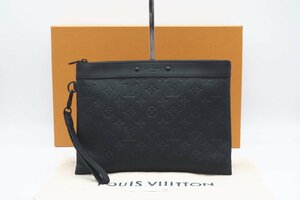 ☆安心の３大保証☆ Aランク ≪LOUIS VUITTON ルイ ヴィトン/クラッチバッグ≫ M81570 モノグラム シャドウ ポシェット トゥ ゴー ブラック