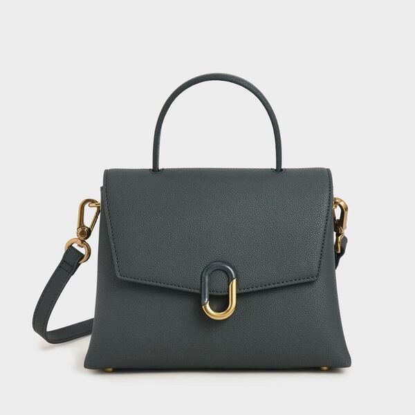 ショルダーバッグ CHARLES & KEITH ミントグリーン
