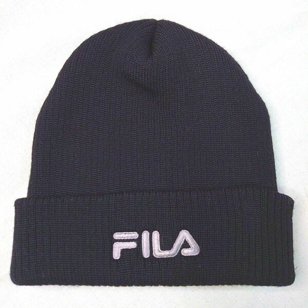 フィラ ニット帽 黒 フリーサイズ ニットキャップ キャップ ブラック