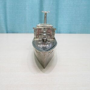 ONZ-40【当時物】原子力船「むつ」小物入れ(全長 約31cm/重量 1.4kg)■石川島播磨重工IHI/置物/オブジェ/文鎮/金属模型/記念品■昭和レトロの画像5