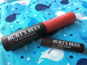 Burt's Bees パーツビーズ ティンテッド　リップバーム 　ローズ