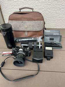 Canon(キャノン) AE-1 AE1 望遠レンズ ケース フルセット？ 当時物 オプションパーツ 売り切り ジャンク扱い