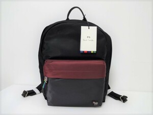 新品 ピーエスバイ ポールスミス PS BY PAUL SMITH カラーブロックゼブラ リュックサック ゼブラ メンズバッグ ブラック