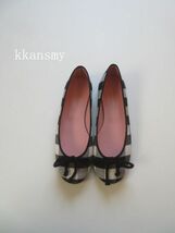 2022Pretty Ballerinasプリティーバレリーナ*ROSARIO BALLET FLAT SHOESチェックバレエシューズ38_画像2