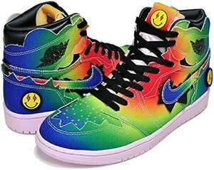 J BALVIN × NIKE AIR JORDAN 1 HIGH OG RAINBOW DC3481-900 J バルビン ナイキ エア ジョーダン1 US5 23.5cm .新品 未試着 即決時送料無料