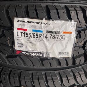 【2023年製】4本/本州法人宛35000円～ 【領収書発行可】G016A LT155/65R14 78/75Q ヨコハマ ジオランダーX-AT GEOLANDAR X-A/Tの画像1