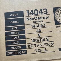 【ネオキャロ】14×4.5J+45 100-4H 軽自動車タントムーヴNBOXラパンワゴンRスペーシアギアミラ　4本セット クローム新品ホイール◆_画像6