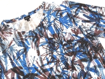 美品 PS Paul Smith ポールスミス パームツリー 総柄 アーティスティックプリント クルーネック 半袖Tシャツ カットソー M 日本製 メンズ_画像3